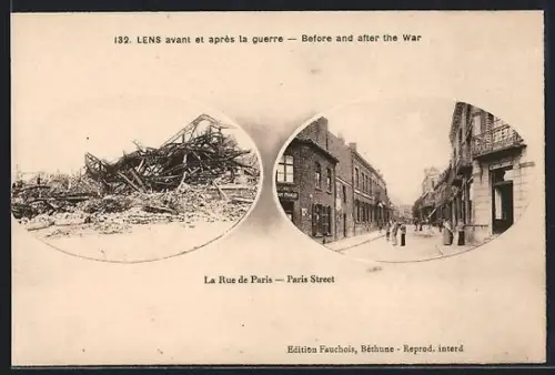 AK Lens, Avant et après la guerre, La Rue de Paris