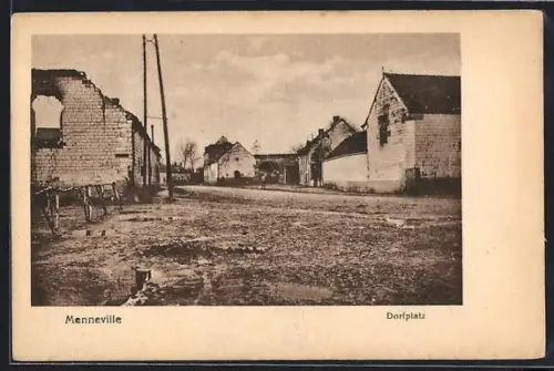 AK Menneville, Dorfplatz