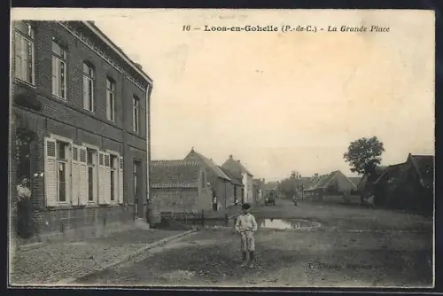 AK Loos-en-Gohelle /Pas-de-Calais, La Grande Place