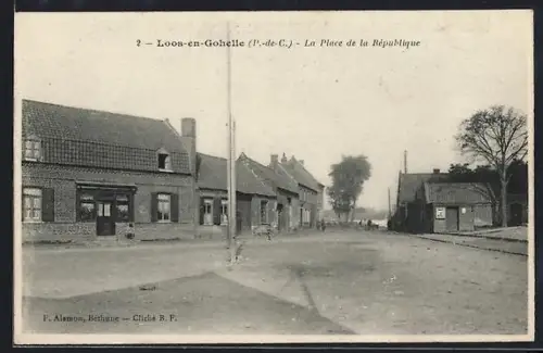AK Loos-en-Gohelle /Pas-de-Calais, La Place de la République