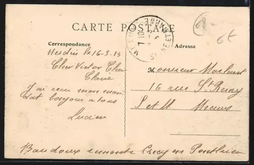 AK Hesdin /Pas-de-Calais, Rue Daniel-Lereuil