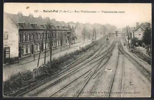AK Saint-Pol /Cas-de-Calais, Rue Wathieumetz