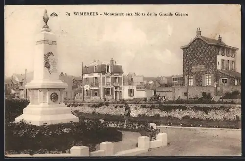 AK Wimereux, Monument aux Morts de la Grande Guerre