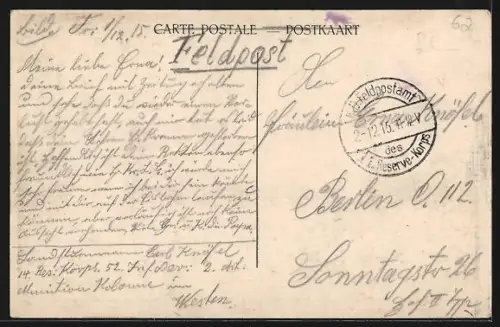 AK Hermies /Pas-de-Calais, L`Église