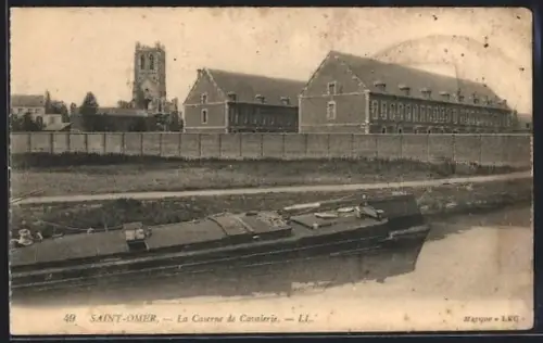 AK Saint-Omer, La Caserne de Cavalerie