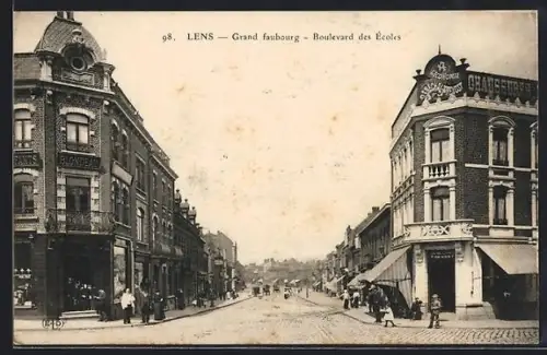 AK Lens, Grand faubourg, Boulevard des Écoles