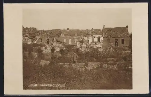 Foto-AK Givenchy, 9km nördlich von Arras