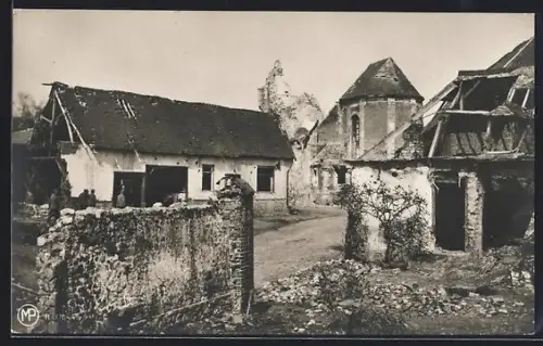 Foto-AK Beaumont, Westlich der Stadt Bapaume