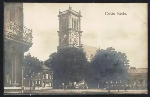 AK Carvin, Blick auf die Kirche
