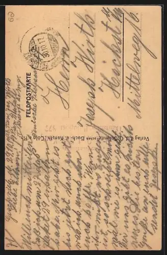 AK Oisy-le-Verger, Rue animée avec passants et chevaux