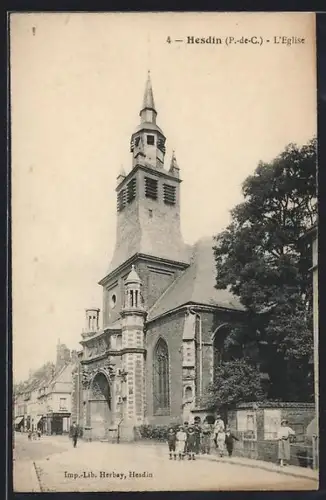 AK Hesdin /P.-de-C., L`Église