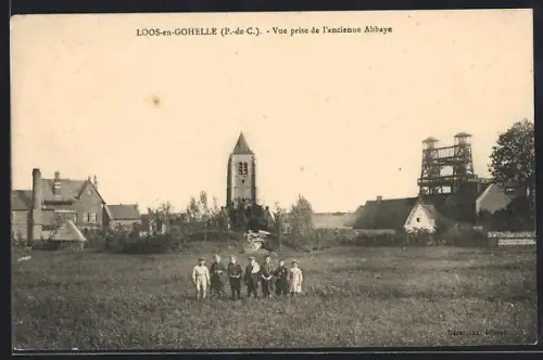 AK Loos-en-Gohelle /P.-de-C., Vue prise de l`ancienne Abbaye