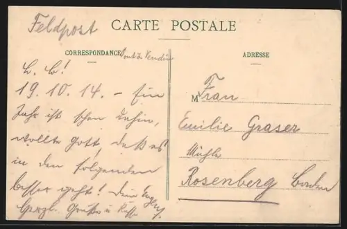 AK Loos-en-Gohelle /P.-de-C., Vue prise de l`ancienne Abbaye