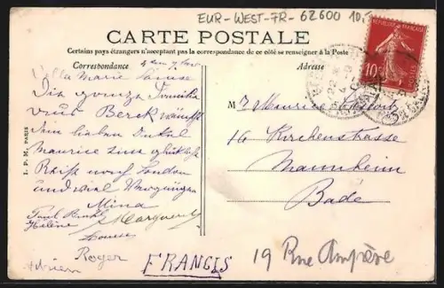 AK Berck-Plage, La Mairie et le Marché