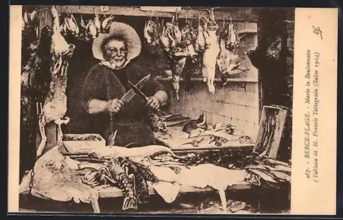 AK Berck-Plage, Marie la Boulonnaise au marché