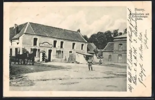 AK Bucoy, Place avec salle de rafraîchissements et chevaux