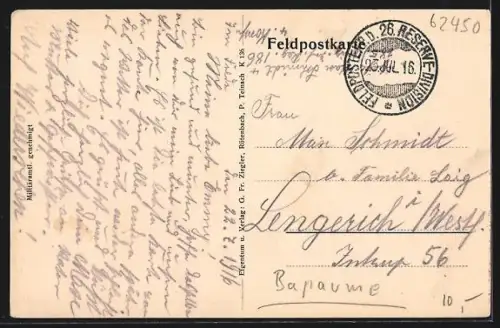 AK Bapaume, Vue de l`usine à sucre avec sa haute cheminée industrielle