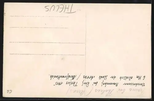 AK Thelus, Ruines de l`église après la guerre 1914-18