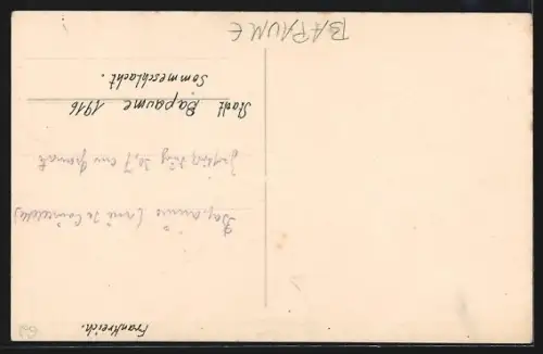 AK Bapaume, Bâtiments détruits après un bombardement