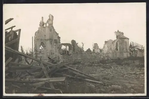 AK Hulluch, Ruines après la bataille de Lens