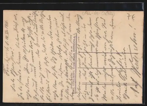 AK Angres /Pas-de-Calais, Rue du village en ruines après le conflit