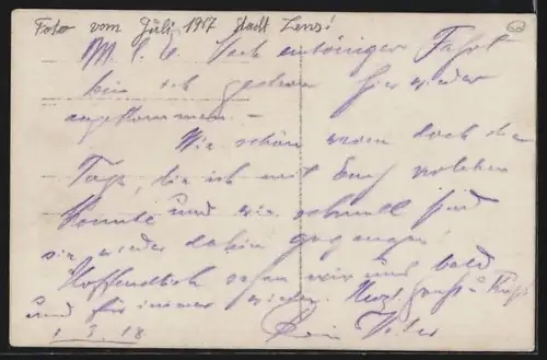 AK Lens, La ville dévastée après la guerre en 1917