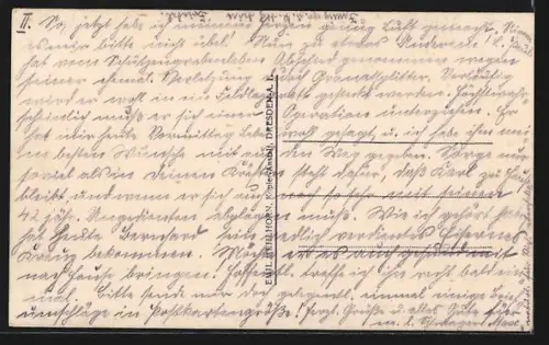 AK Givenchy, Rue avec bâtiments en ruine après un bombardement