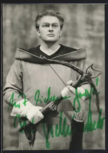 AK Bayreuth, Bayreuther Festspiele 1965, Schauspieler Gerd Nienstedt als Biterolf