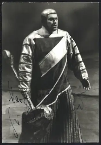 AK Bayreuth, Bayreuther Festspiele 1971, Schauspieler Nienstedt im Bühnenkostüm