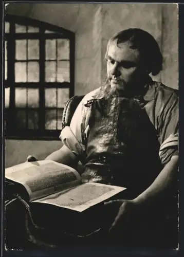 AK Bayreuth, Bühnenfestspiele Bayreuth 1951-52, Schauspieler Otto Edelmann als Hans Sachs