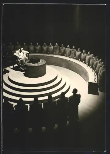 AK Bayreuth, Bayreuther Festspiele 1955, Parsifal I. Akt, Bühnenbild Wieland Wagner