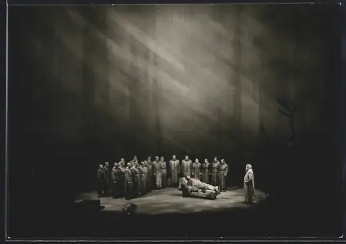 AK Bayreuth, Bayreuther Festspiele 1957, Parsifal I. Akt, mit Schauspieler Josef Greindl