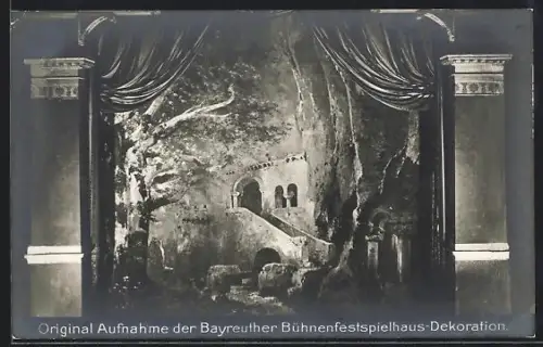 AK Bayreuth, Bühnenfestspielhaus-Dekoration