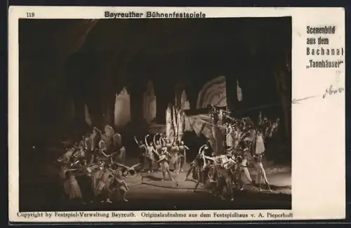AK Bayreuth, Bayreuther Bühnenfestspiele, Scenenbild aus Tannhäuser