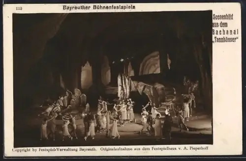 AK Bayreuth, Bayreuther Bühnenfestspiele, Scenenbild aus dem Tannhäuser