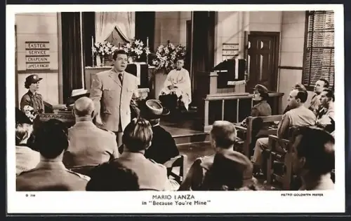 AK Opernsänger Mario Lanza in Because You`re Mine