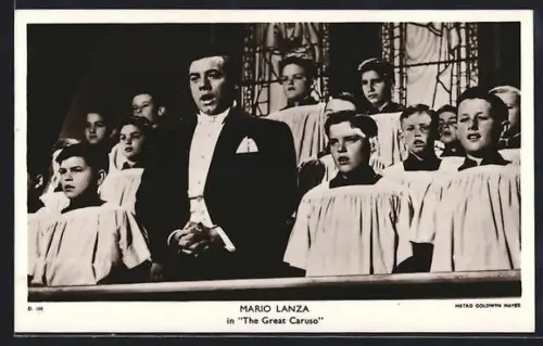 AK Opernsänger Mario Lanza in The Great Caruso