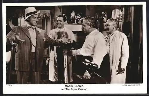 AK Opernsänger Mario Lanza in The Great Caruso mit anderen Darstellern