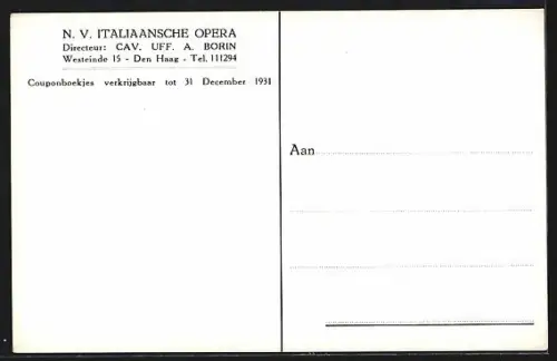 AK Portraits Opernsänger Massimiliano Serra, Luigi Ferroni und Eroaldo Coda