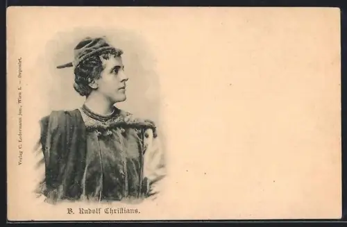 AK Opernsänger B. Rudolf Christians im Kostüm
