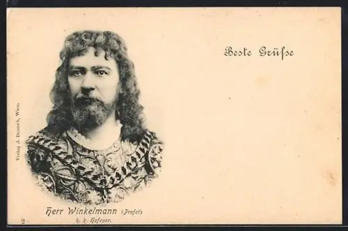 AK Opernsänger Herr Winkelmann als Profet