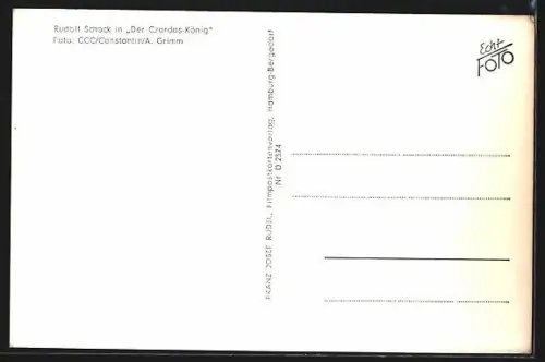 AK Opernsänger Rudolf Schock in Der Czardas-König