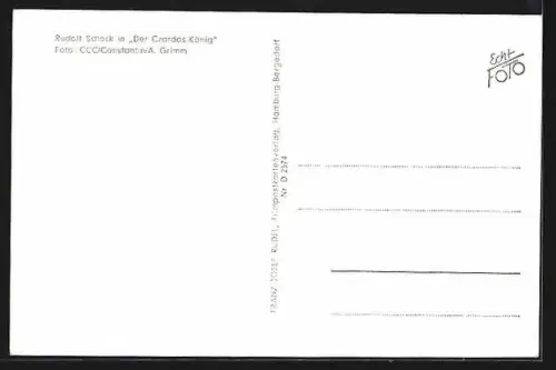 AK Opernsänger Rudolf Schock in Der Czardas-König