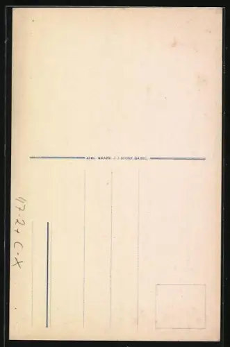 Künstler-AK Basel, Studentenwappen Thalia Basel