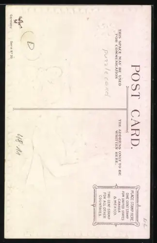 Künstler-AK Dame vor einem Spiegel, This story of my mental state, your mirror, dear, will soon translate