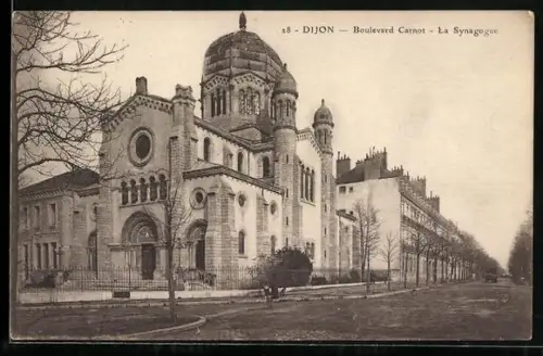 AK Dijon, la Synagogue / Synagoge, Boulevard Carnot