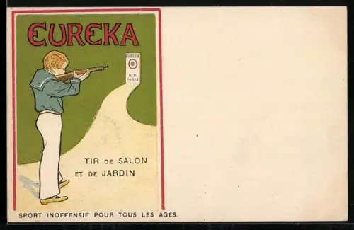 AK Eureka-Reklame, Spielzeuggewehr für drinnen und draussen für alle Altersgruppen