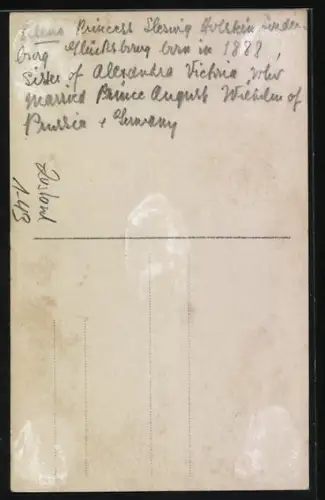 AK Prinsesse Helena af Glücksborg, Portrait