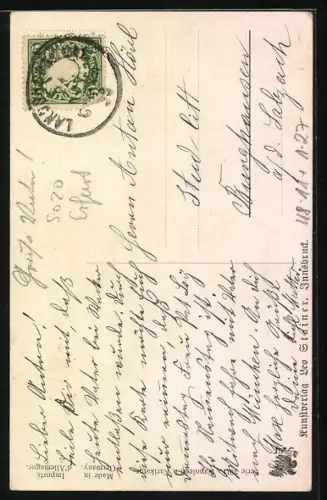 AK Napoleon als Menschenfresser, optische Täuschung