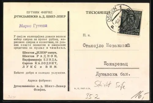 Künstler-AK Mann in einem Auto bringt Schicht Seife